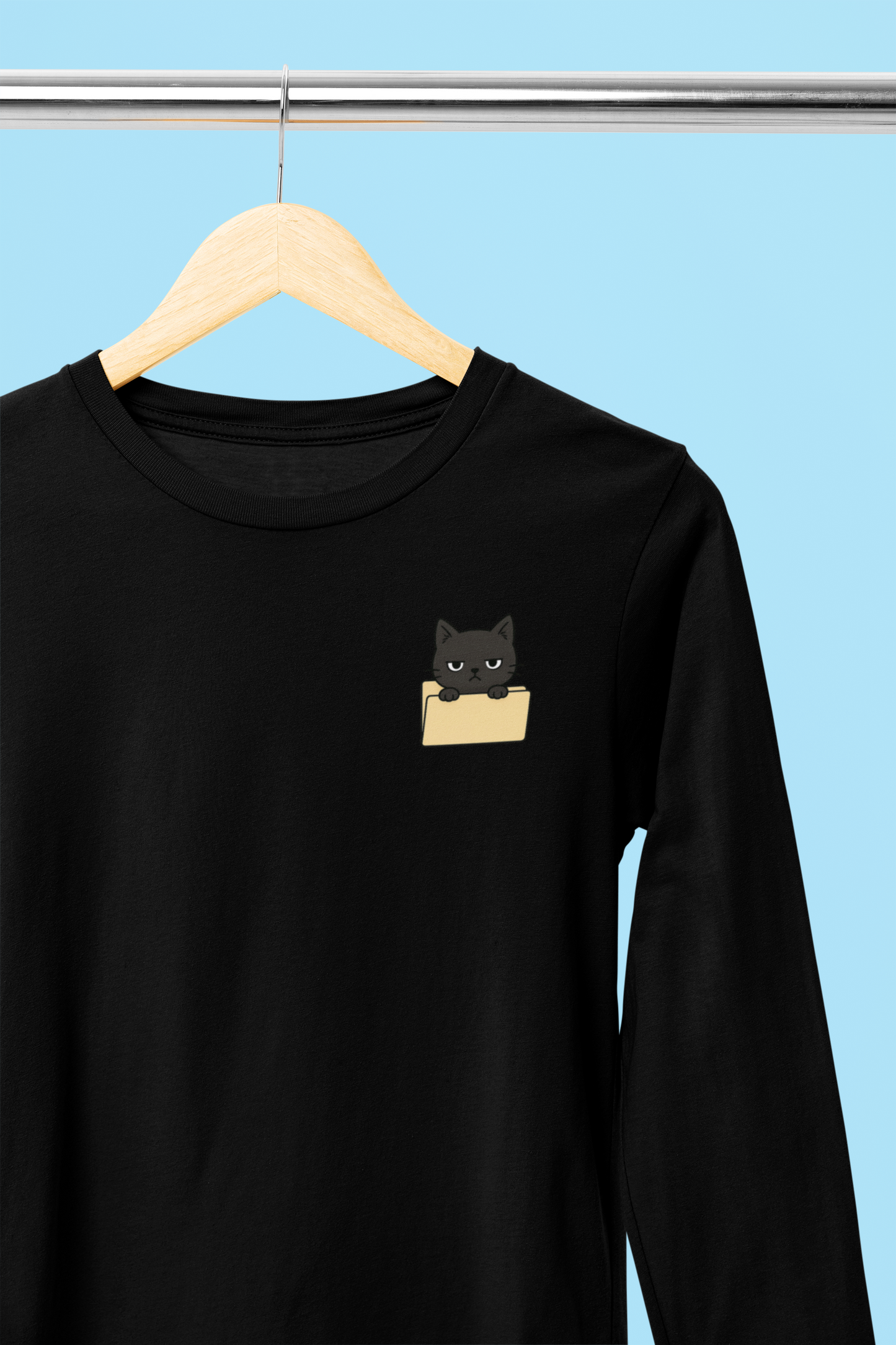 Hidden Folder: Cat Inside Longsleeve Tee