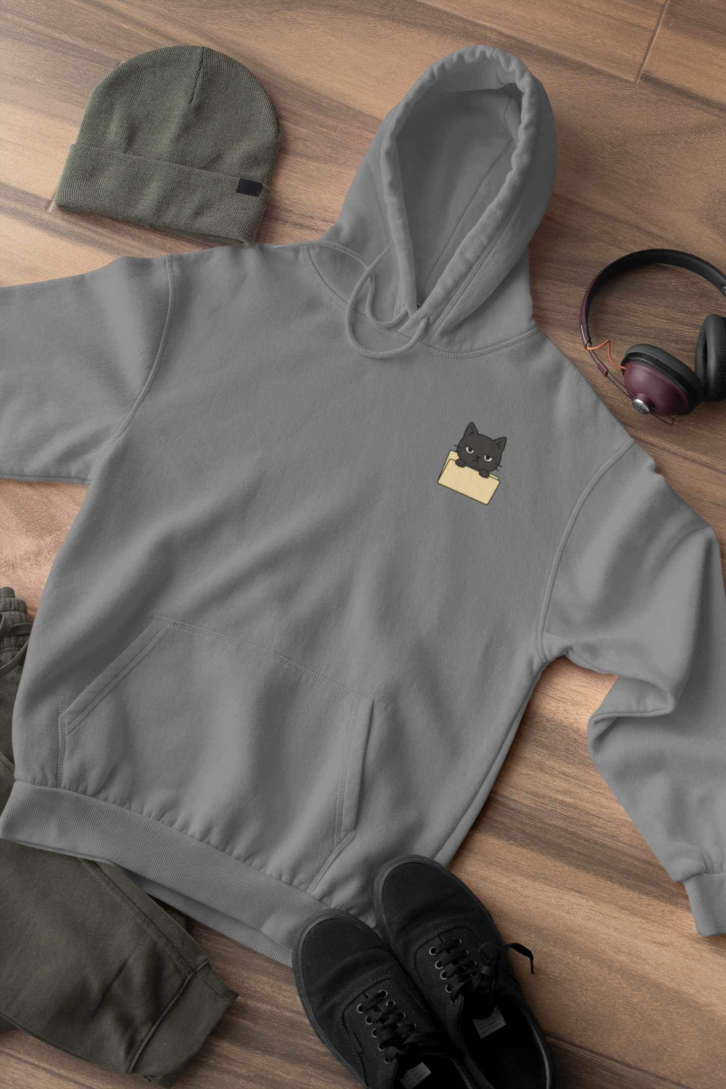 Hidden Folder: Cat Inside Hoodie