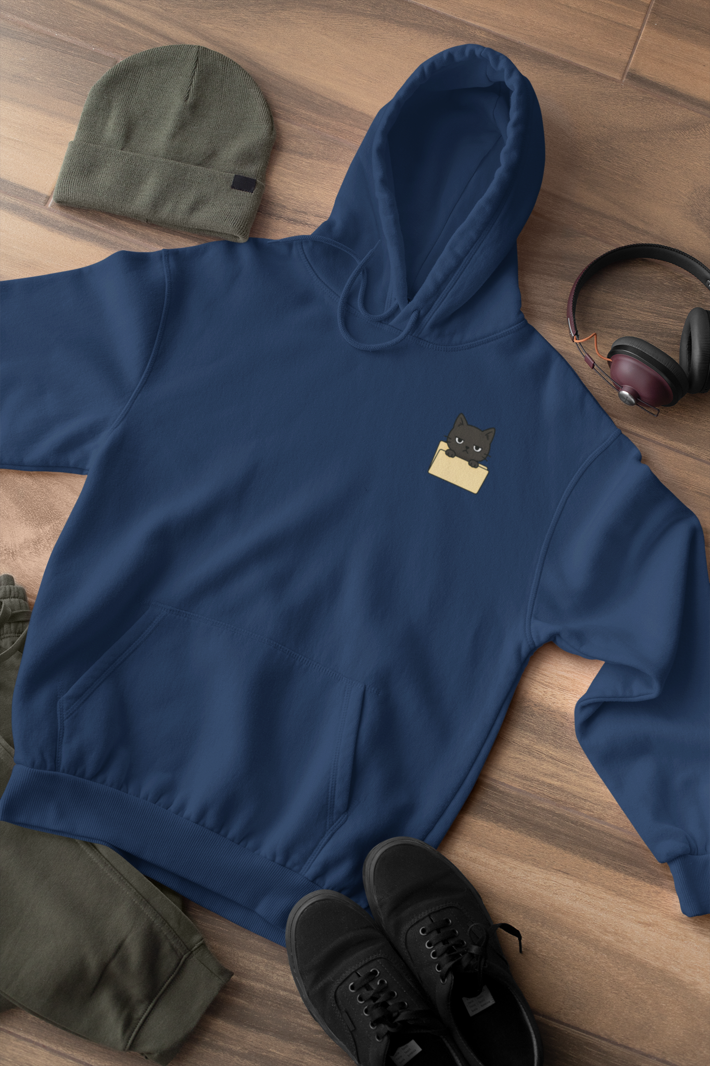 Hidden Folder: Cat Inside Hoodie