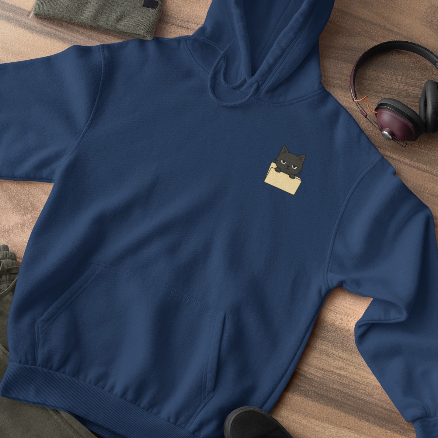 Hidden Folder: Cat Inside Hoodie