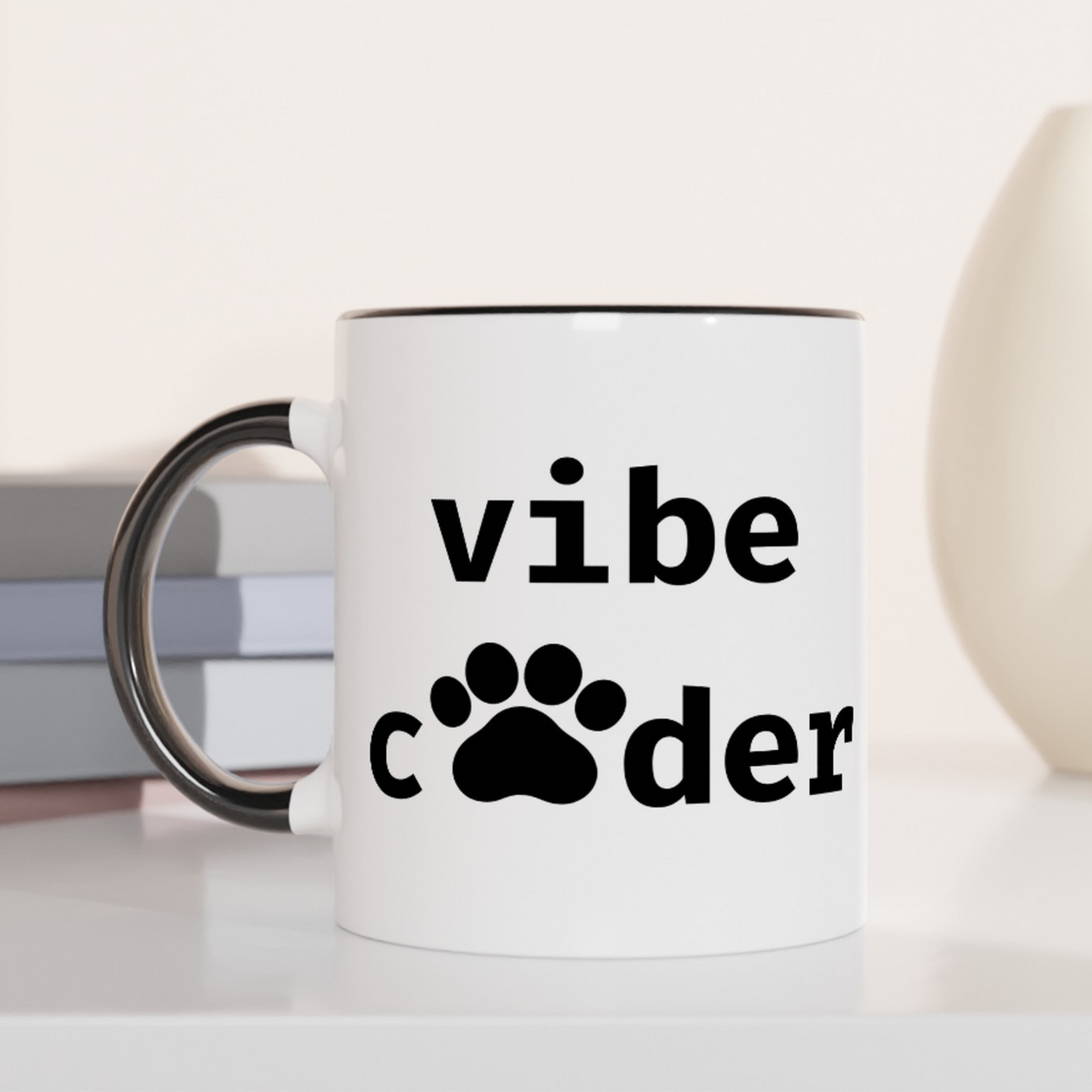 Vibe Coder (Paw Edition) 11oz Ceramic Two Tone Mug