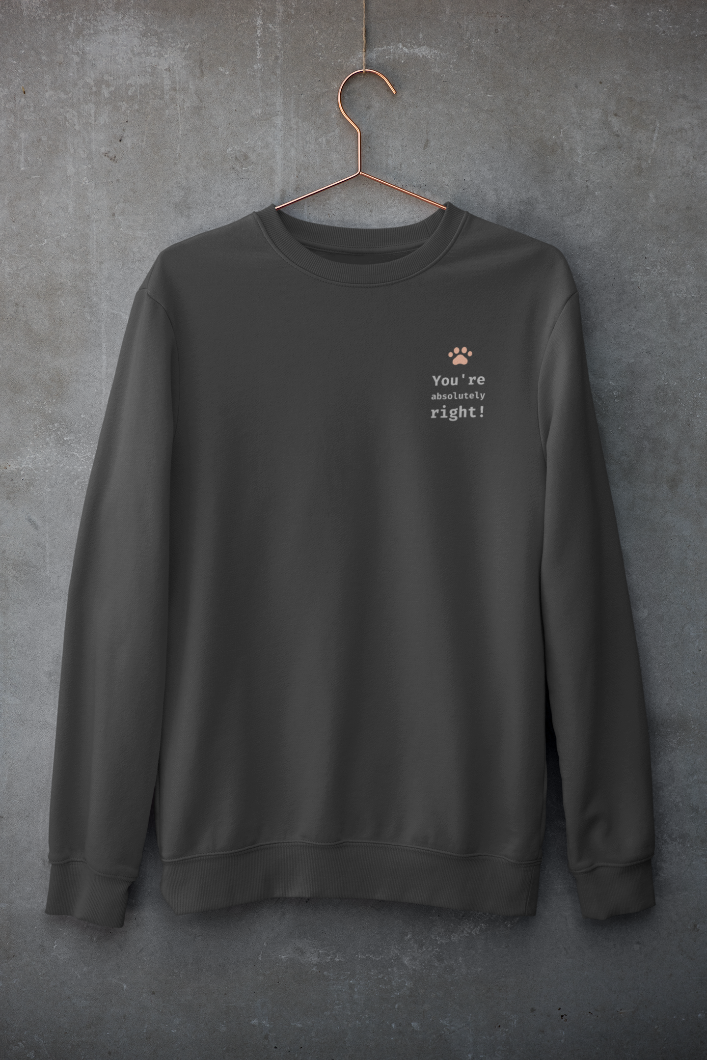 You're absolutely right! Sweatshirt