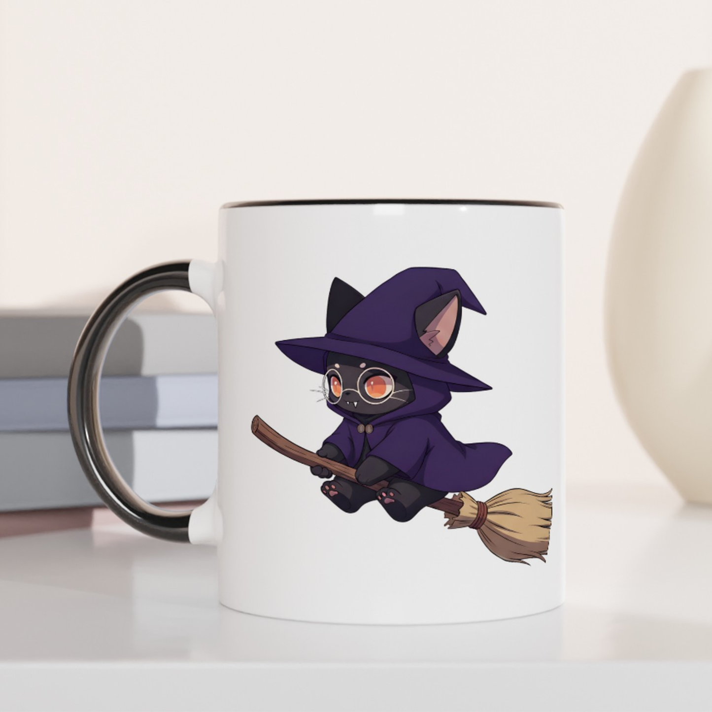 Meowgical Ride 11oz Ceramic Two Tone Mug