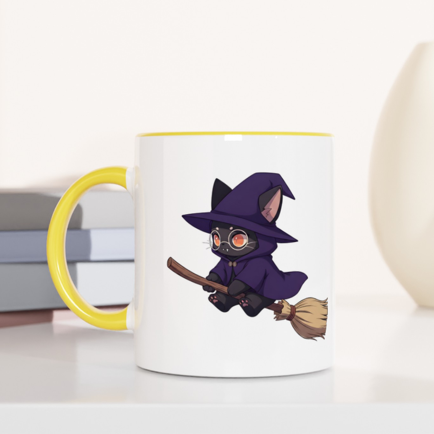 Meowgical Ride 11oz Ceramic Two Tone Mug