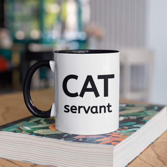 Cat Servant 11oz Ceramic Two Tone Mug