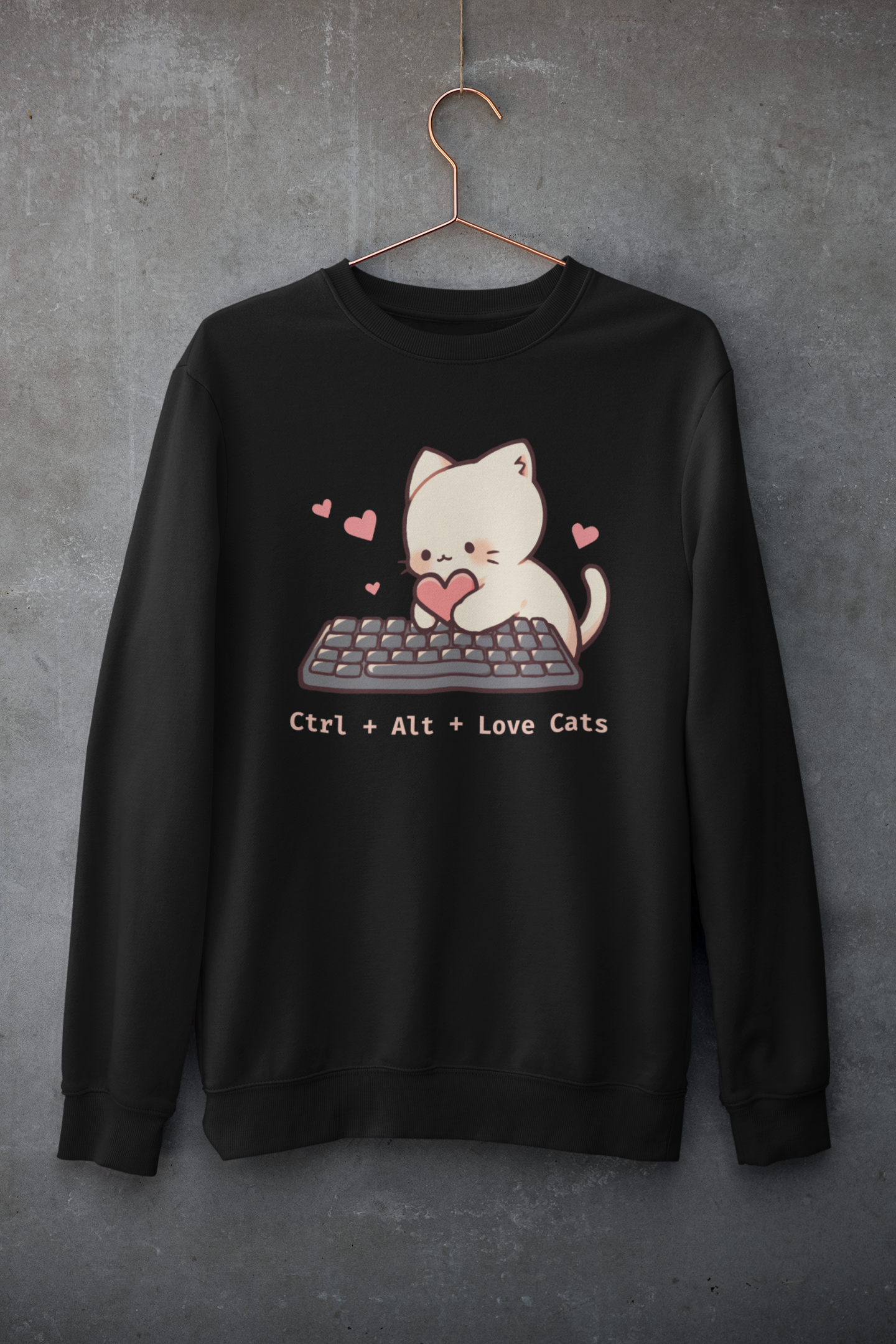 Ctrl + Alt + Love Cats Sweatshirt