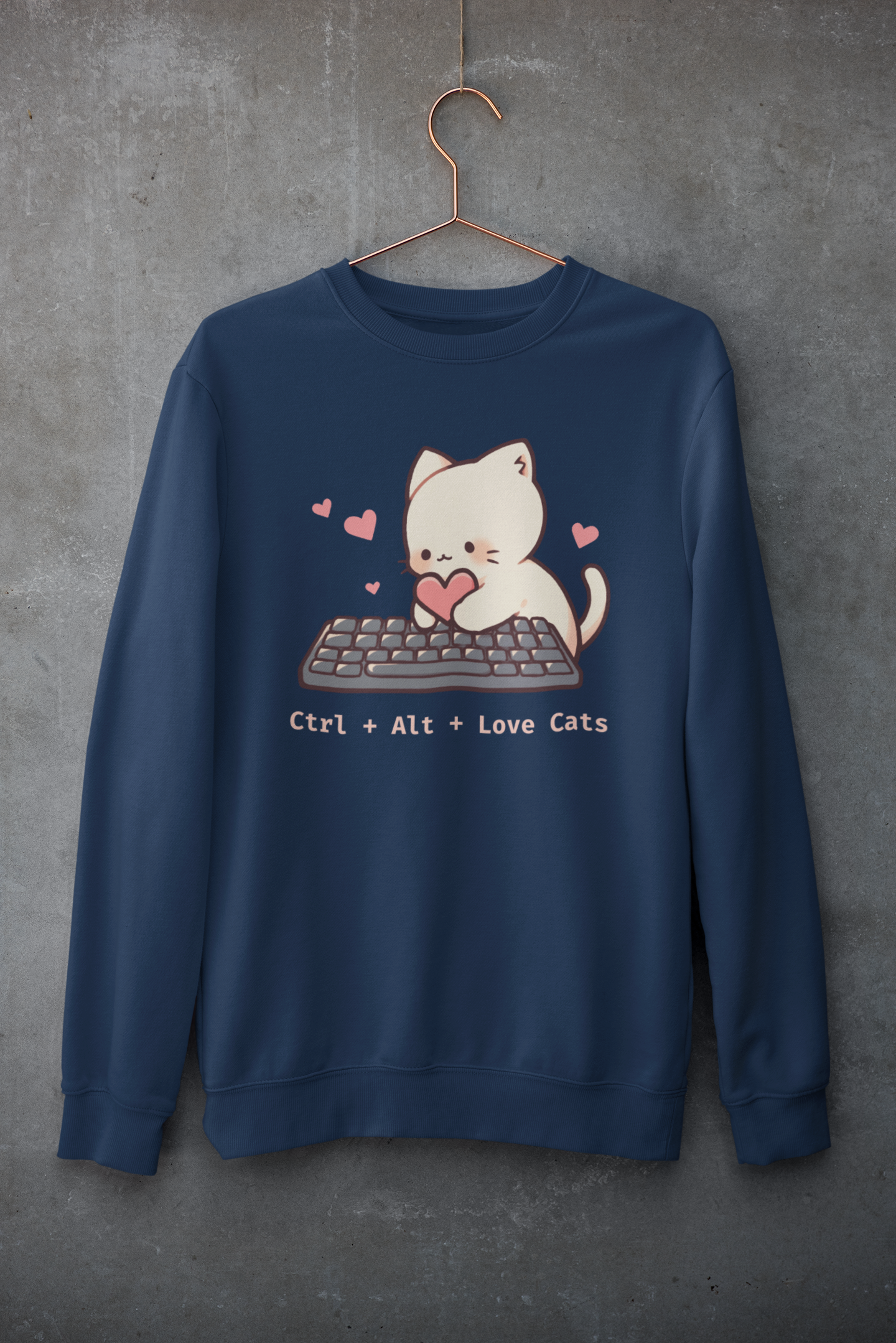 Ctrl + Alt + Love Cats Sweatshirt
