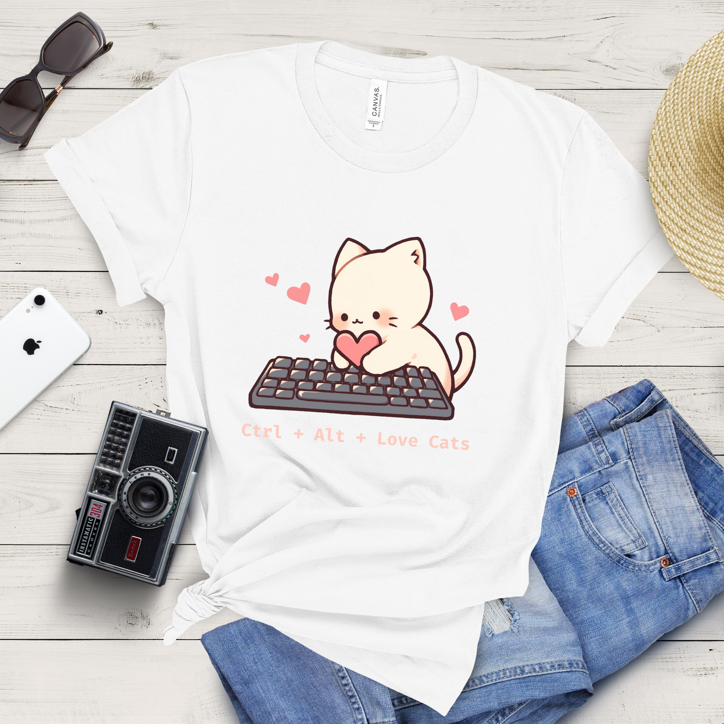 Ctrl + Alt + Love Cats Tee