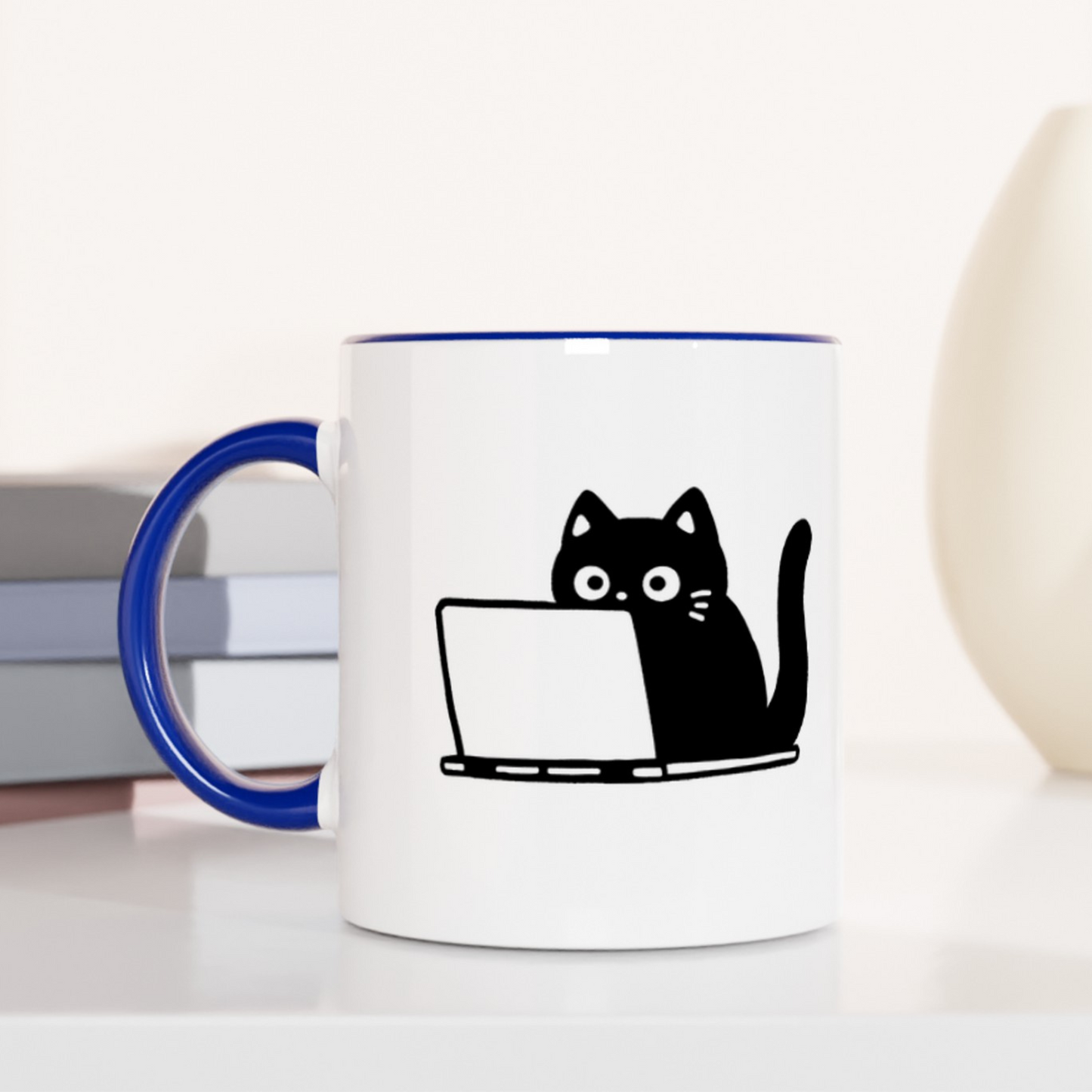 The Coding Cat 11oz Ceramic Two Tone Mug