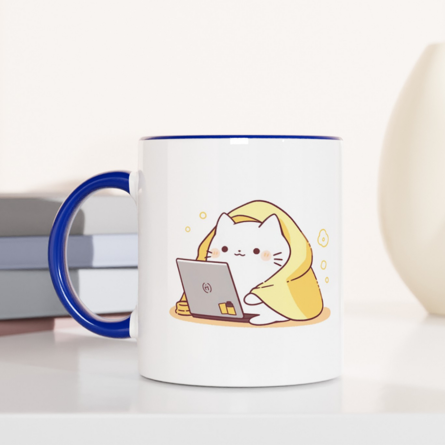 Feline Productivity Mode 11oz Ceramic Two Tone Mug
