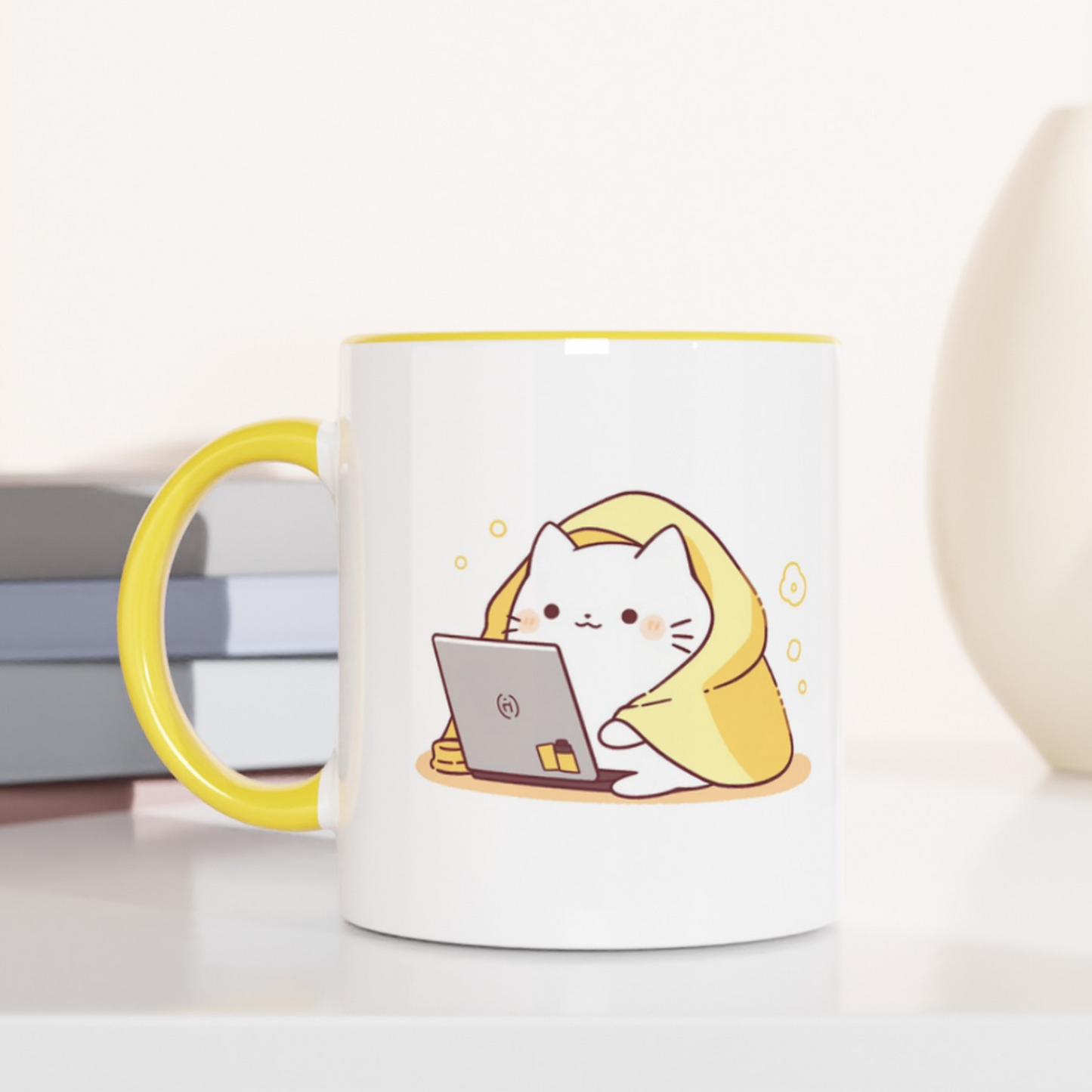 Feline Productivity Mode 11oz Ceramic Two Tone Mug