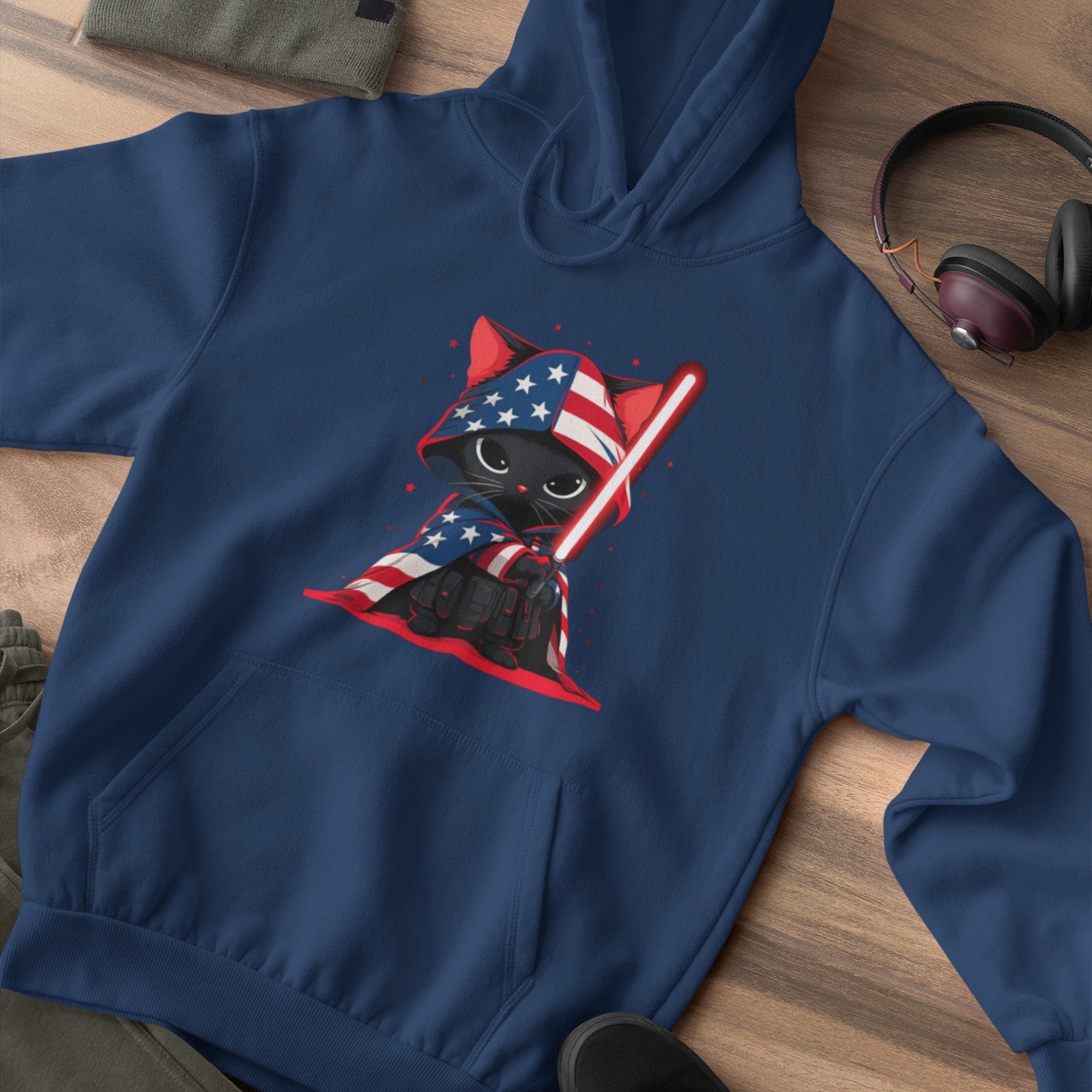 Patriotic Cat Vader Hoodie