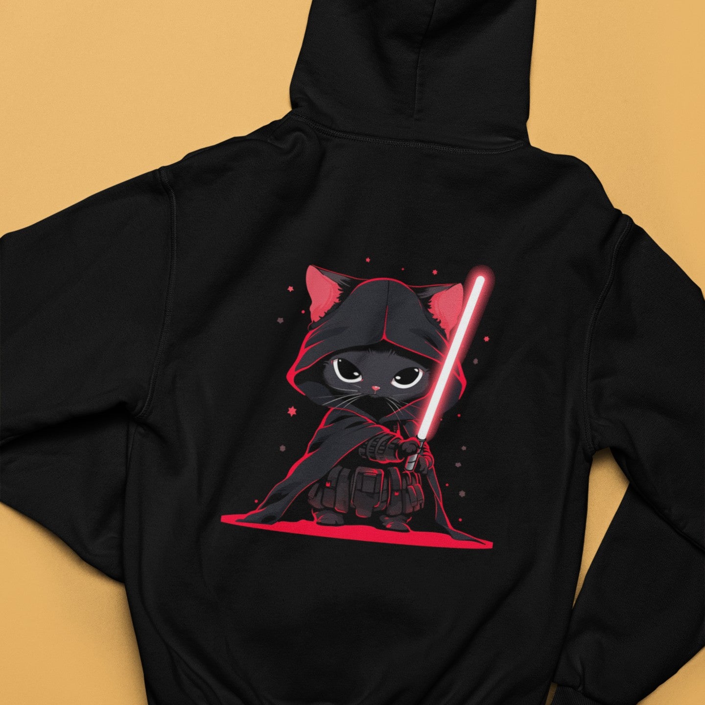 Cat Vader Zip Hoodie: Embrace the Feline Dark Side!