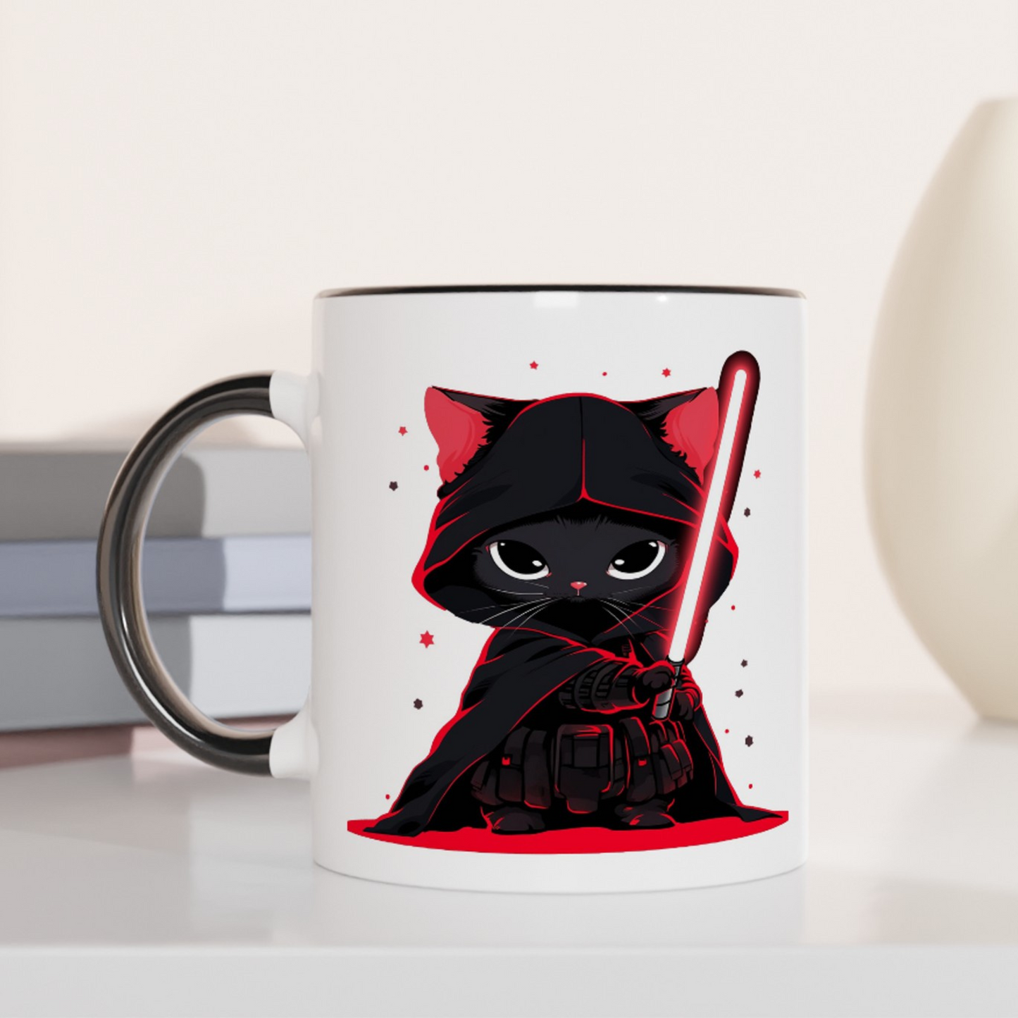 Cat Vader 11oz Ceramic Two Tone Mug