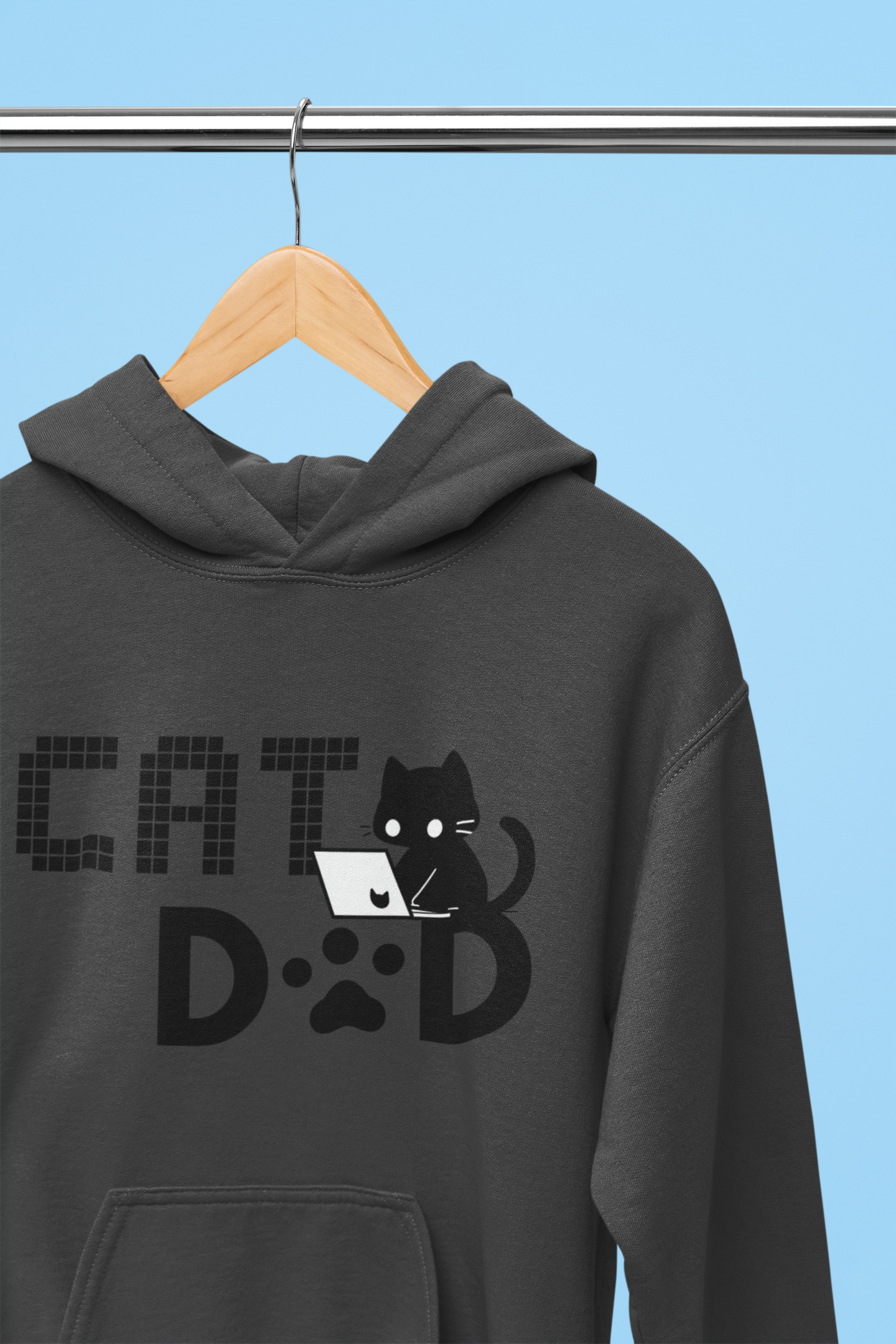 Coding Cat Dad Hoodie