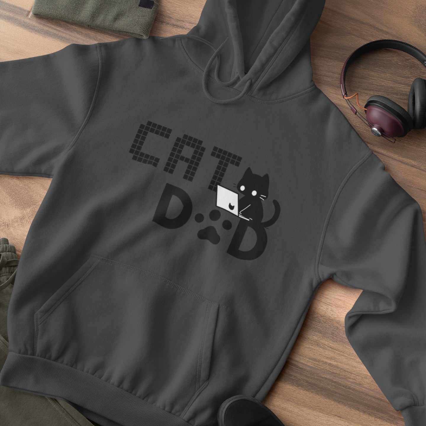 Coding Cat Dad Hoodie