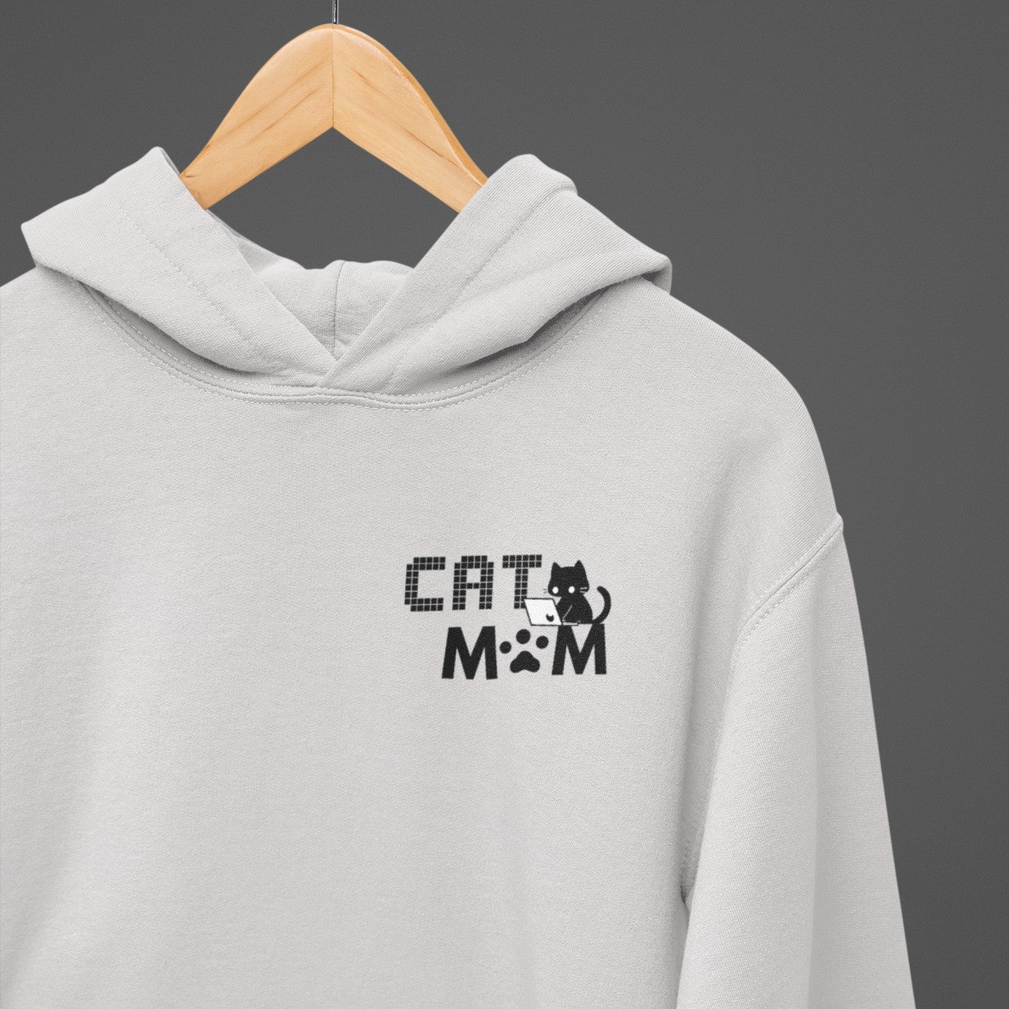 Coding Cat Mom Pocket Style Hoodie