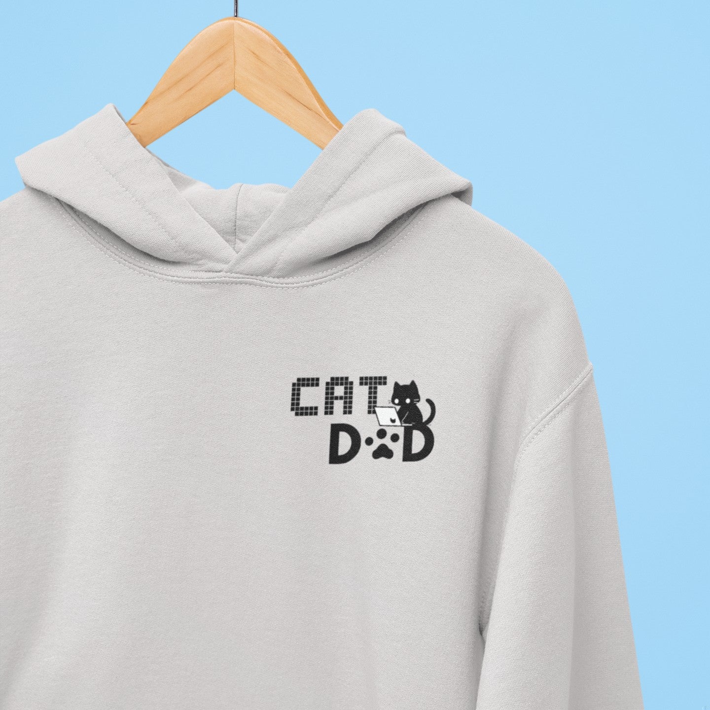 Coding Cat Dad Pocket Style Hoodie