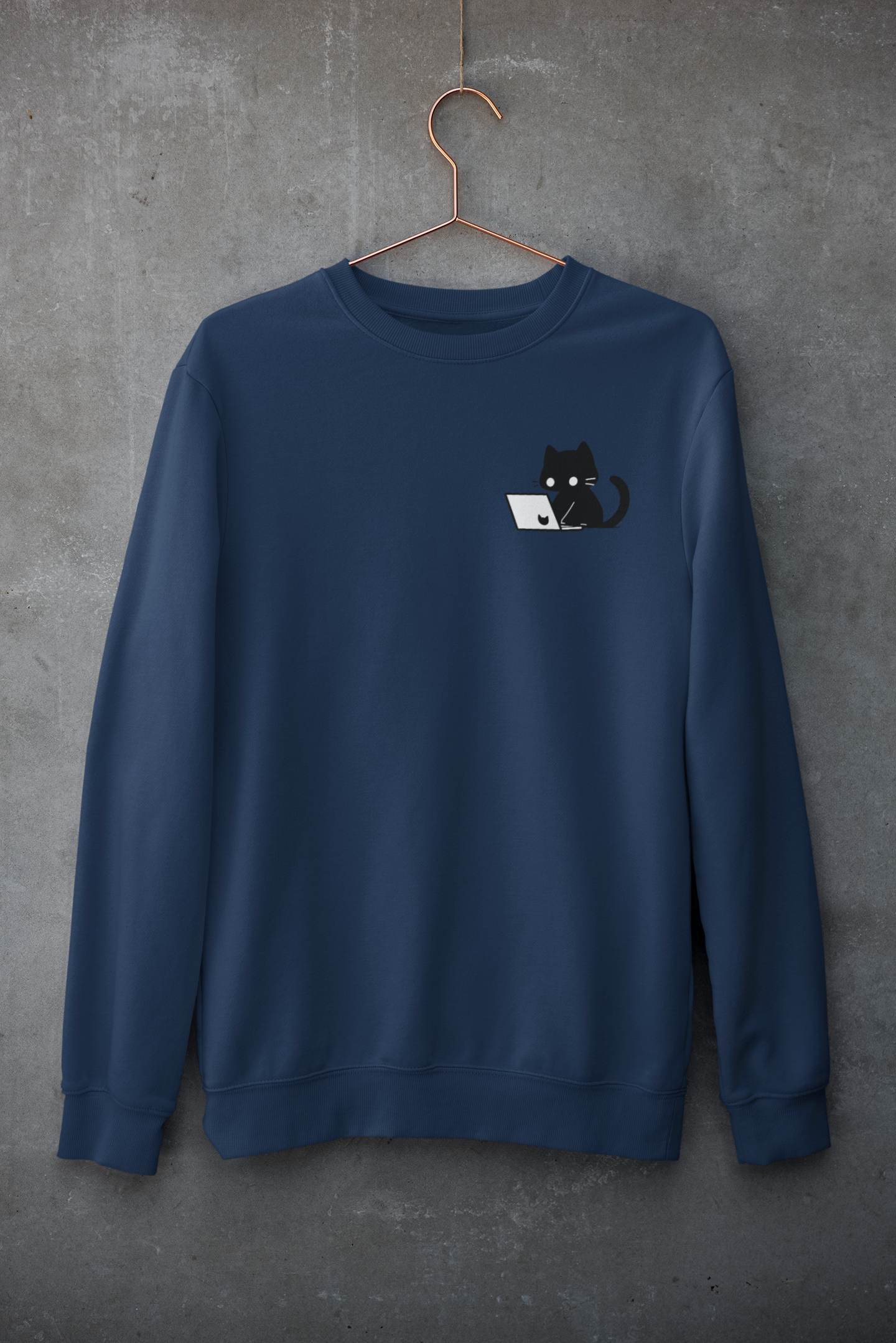 Nerdy Black Cat Sweatshirt