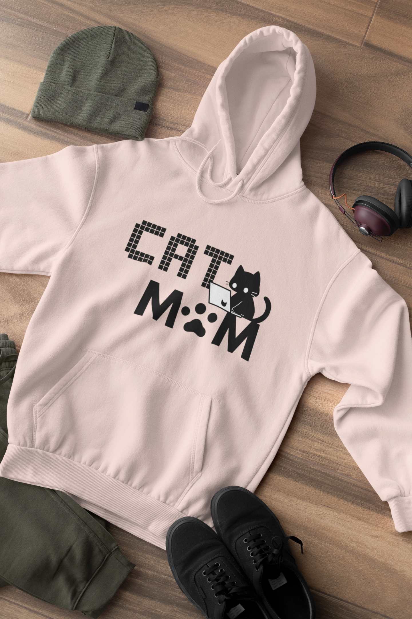 Coding Cat Mom Hoodie