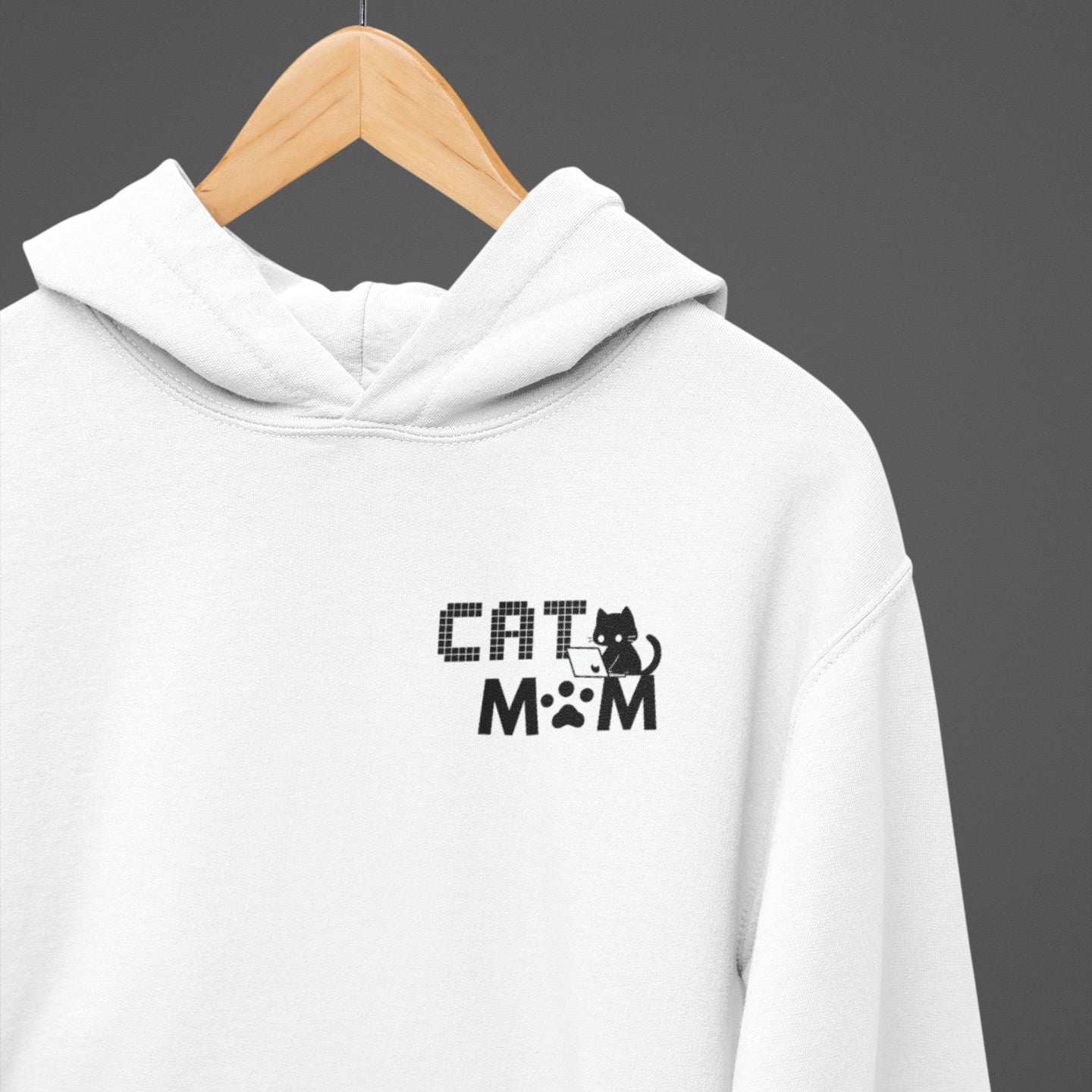Coding Cat Mom Pocket Style Hoodie