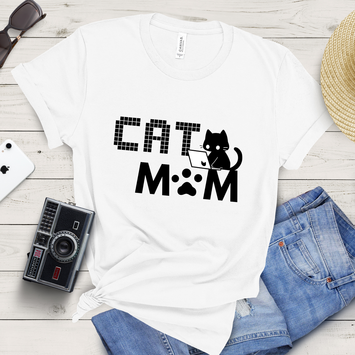Coding Cat Mom T-Shirt
