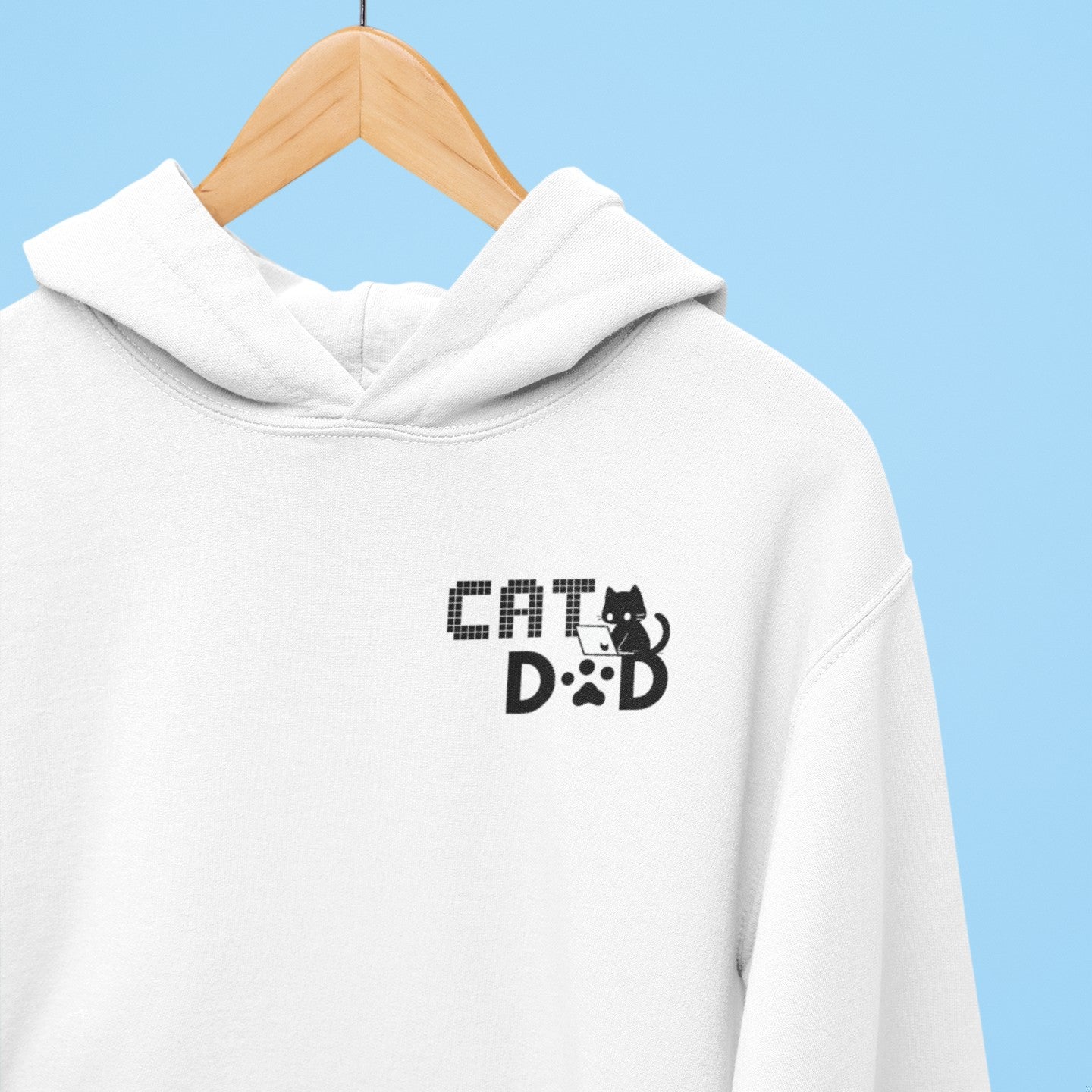 Coding Cat Dad Pocket Style Hoodie