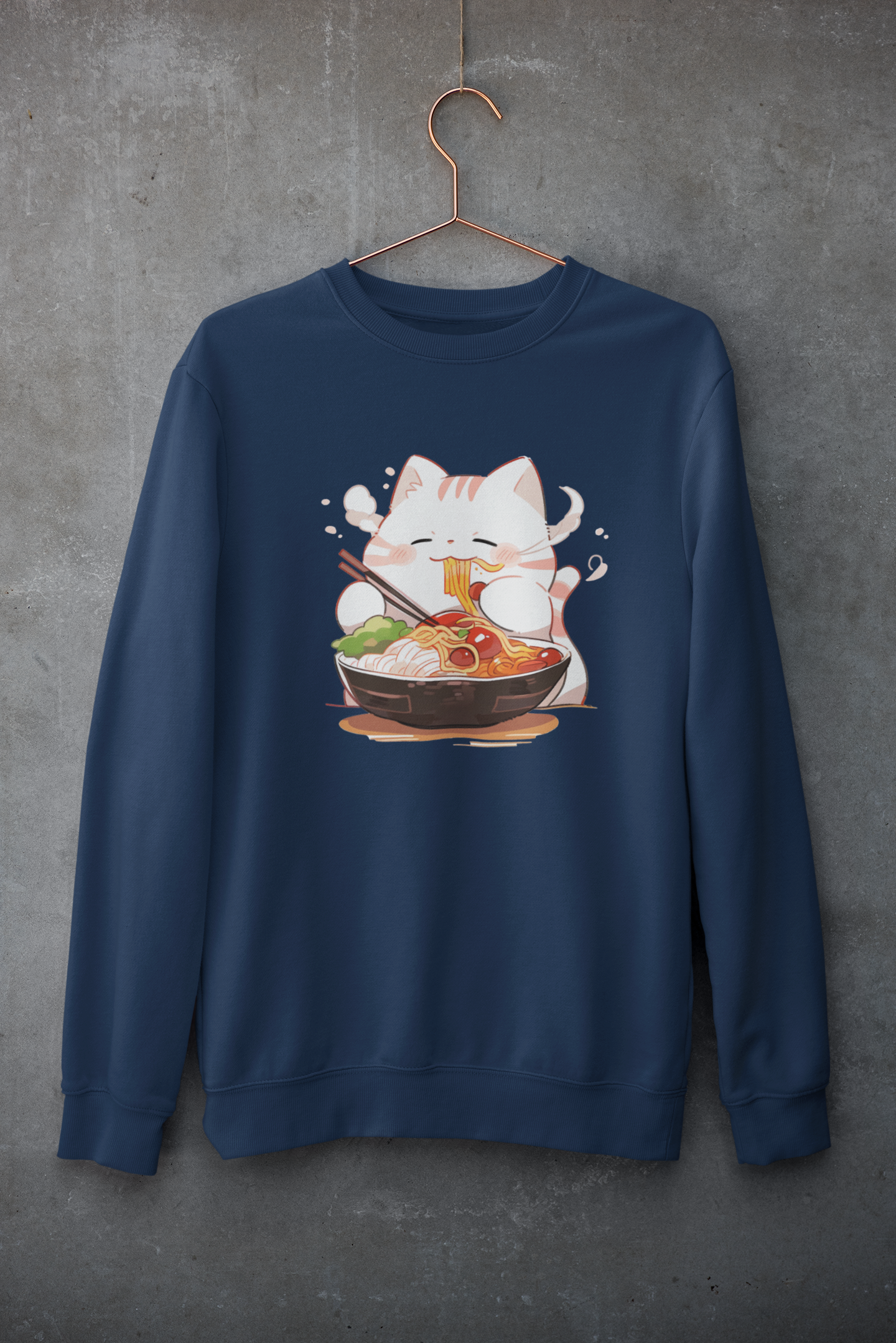 Happy Cat Ramen Feast Sweatshirt