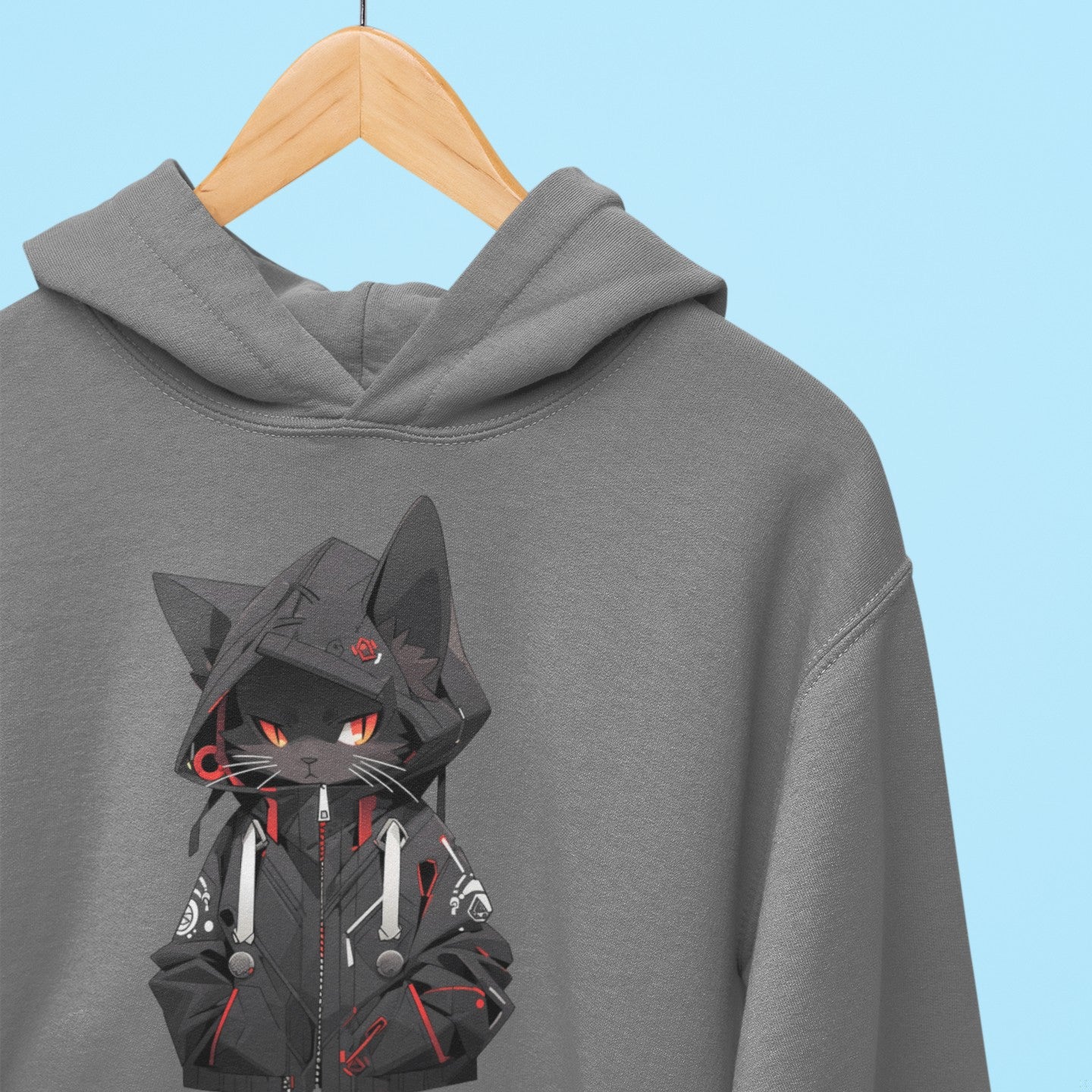 Midnight Hacker Cat Hoodie