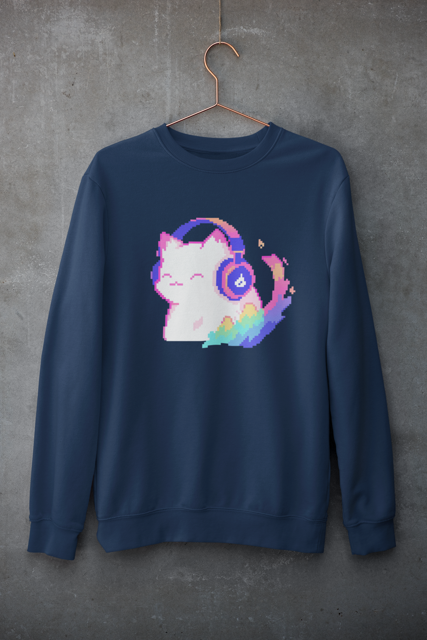 Pixel Music Cat Sweatshirt