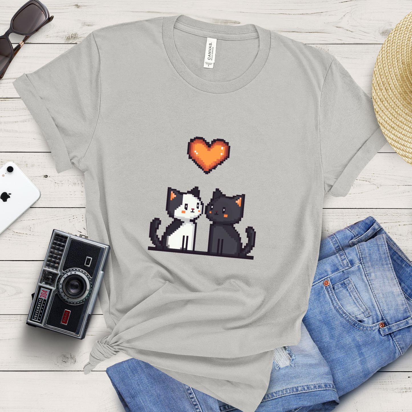 Pixel Pawfect Love T-Shirt