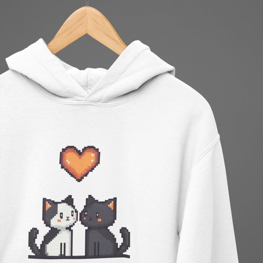 Pixel Pawfect Love Hoodie