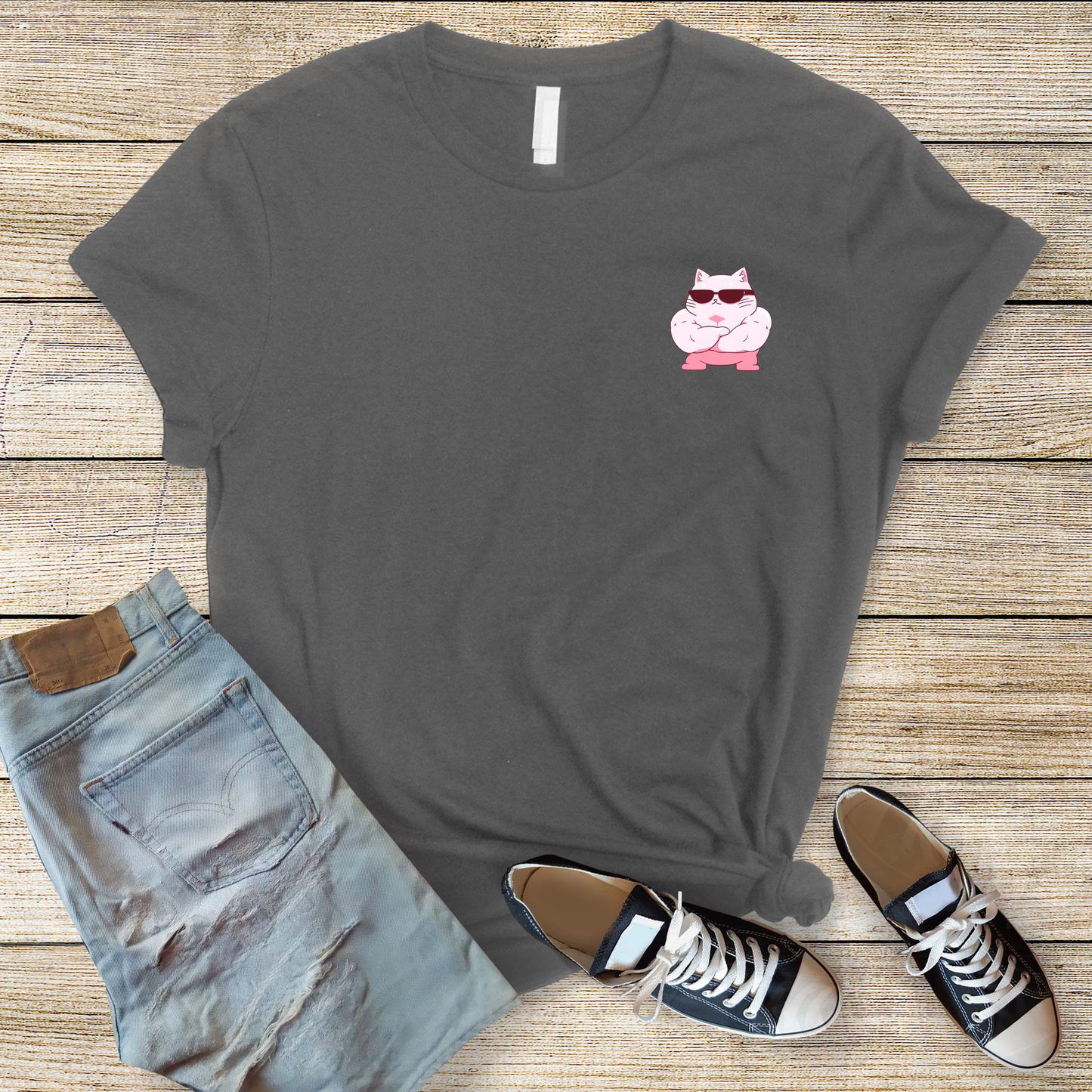Macho Kitty Cozy T-Shirt