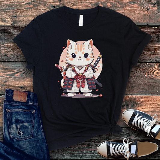 Cute Ronin Cat T-Shirt