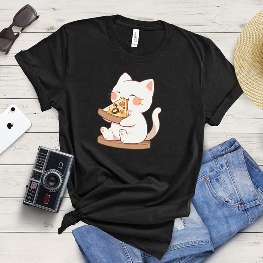 Cat Pizza Lover T-Shirt