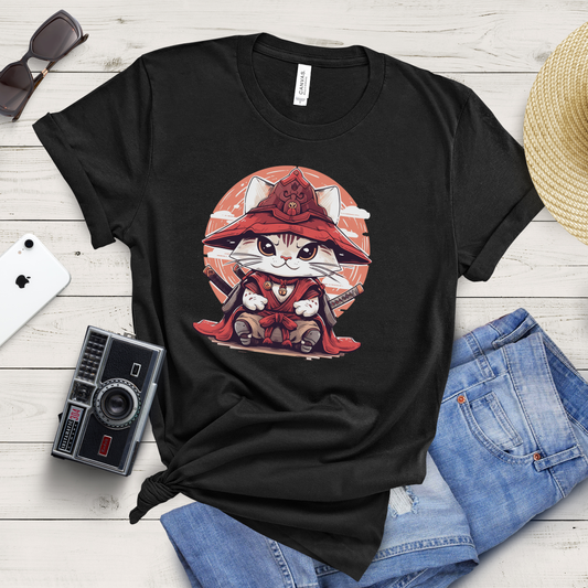 Katana Kitty: The Samurai Cat T-Shirt