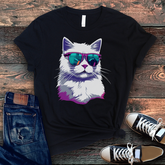 Techy Cat Shades T-Shirt