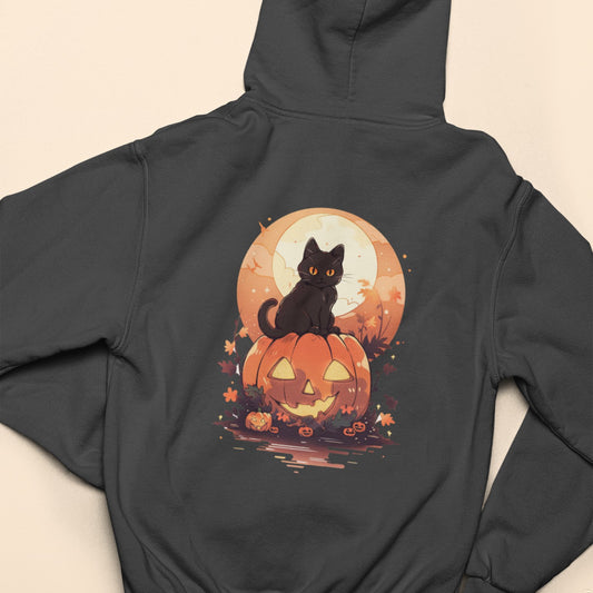Halloween Night Cat Hoodie