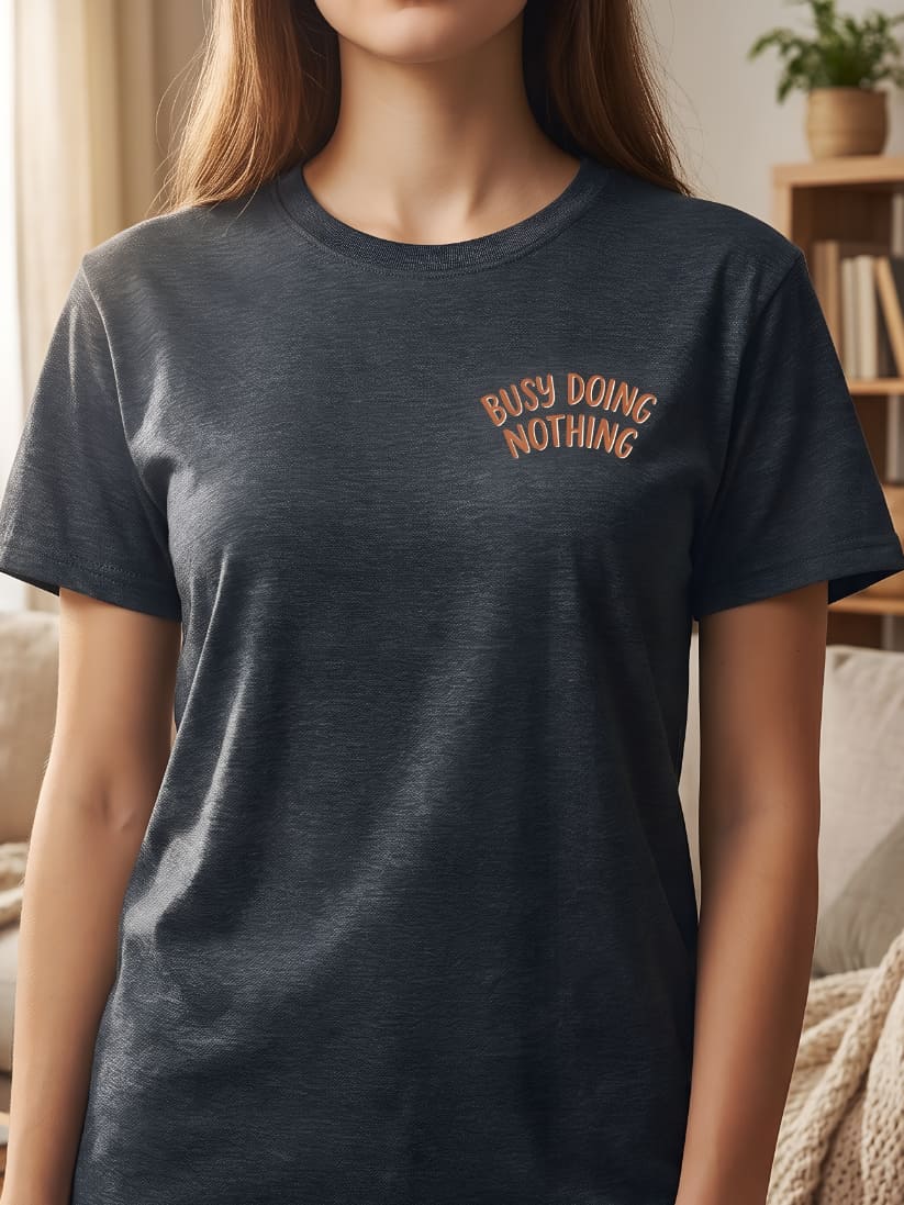 Busy Doing Nothing Cat T-Shirt - Cozy Lazy Day Cat Lover Shirt