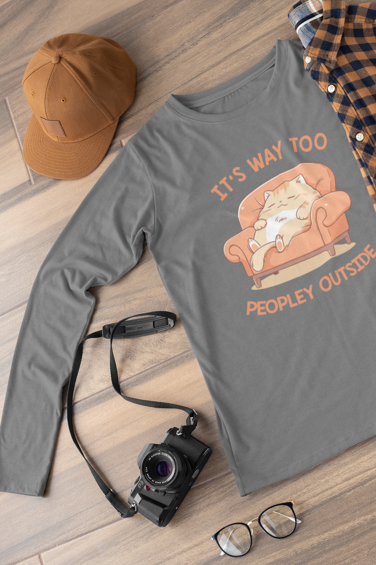 It's Way Too Peopley Outside Long Sleeve Tee