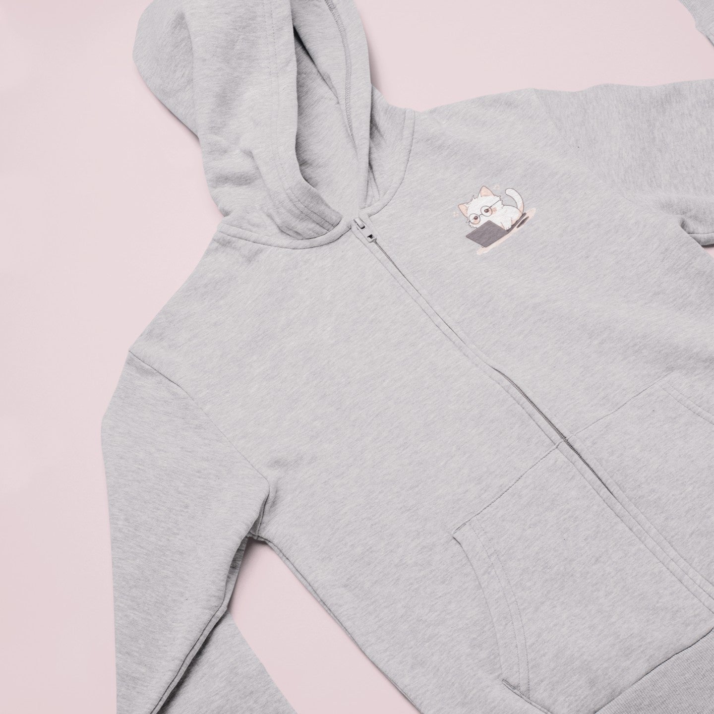 Nerd Neko Zip Hoodie