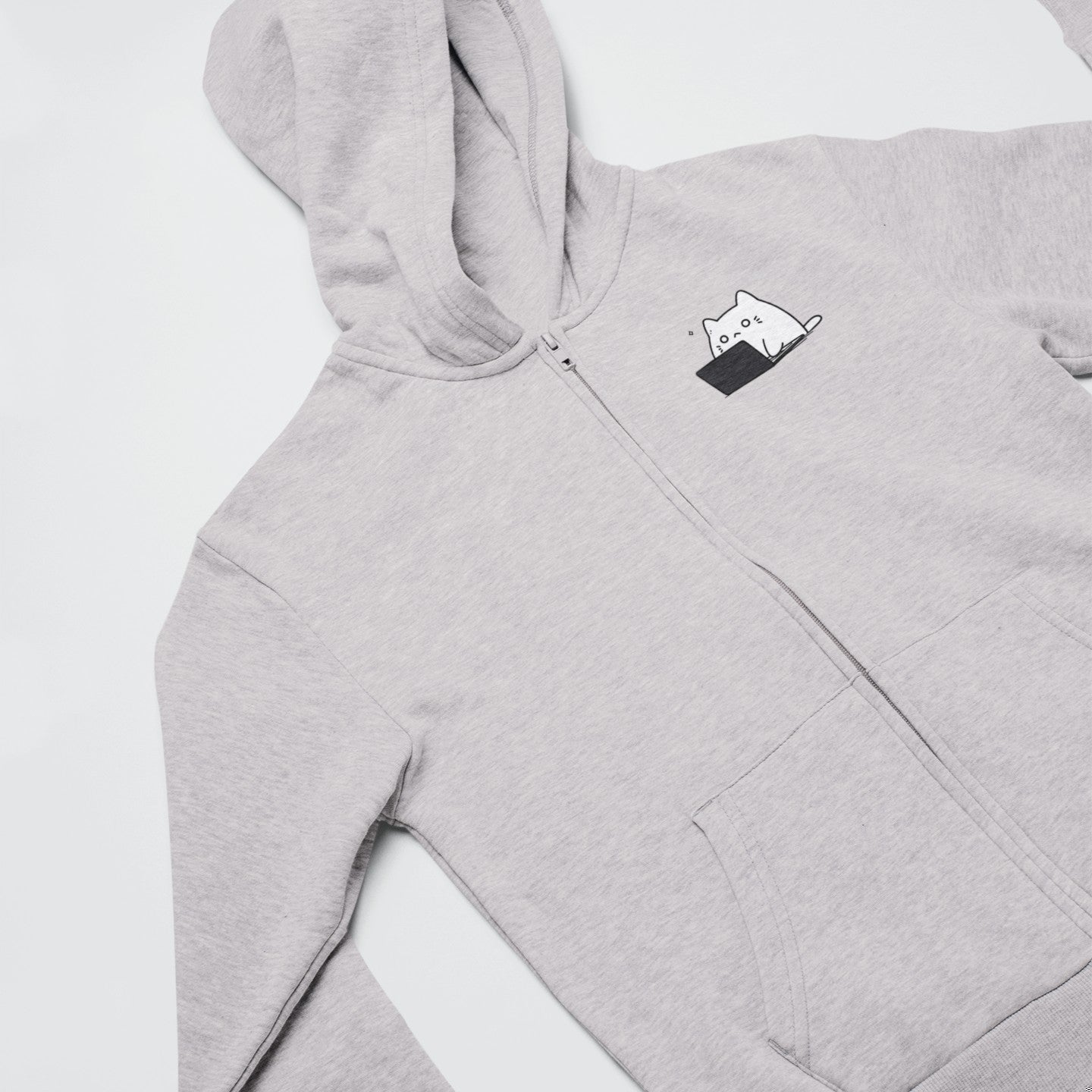 Feline Productivity Zip Hoodie
