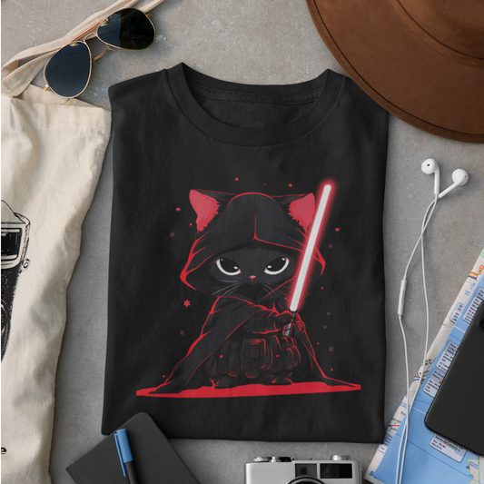 Cat Vader T-Shirt: Embrace the Feline Dark Side!