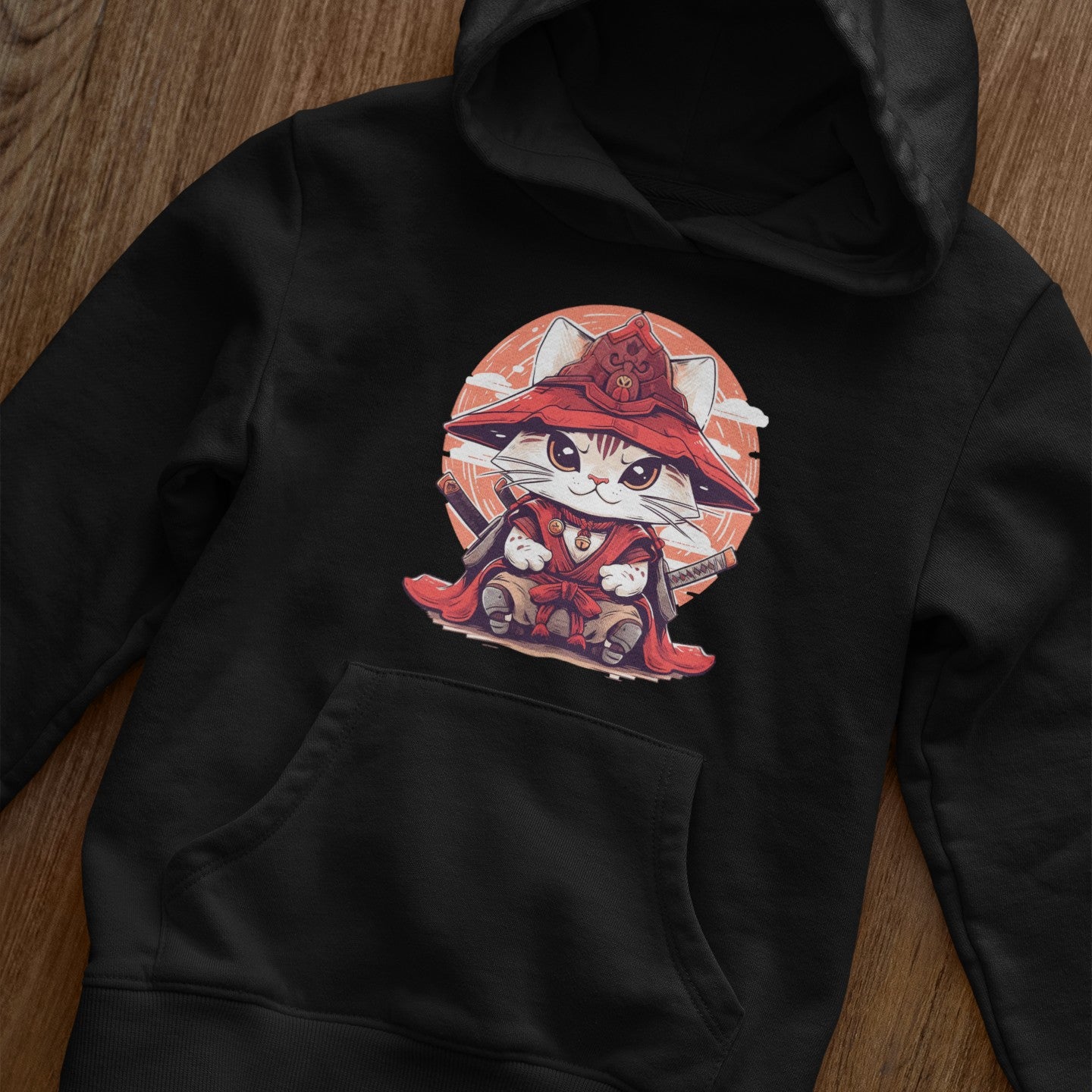 Katana Kitty: The Samurai Cat Hoodie
