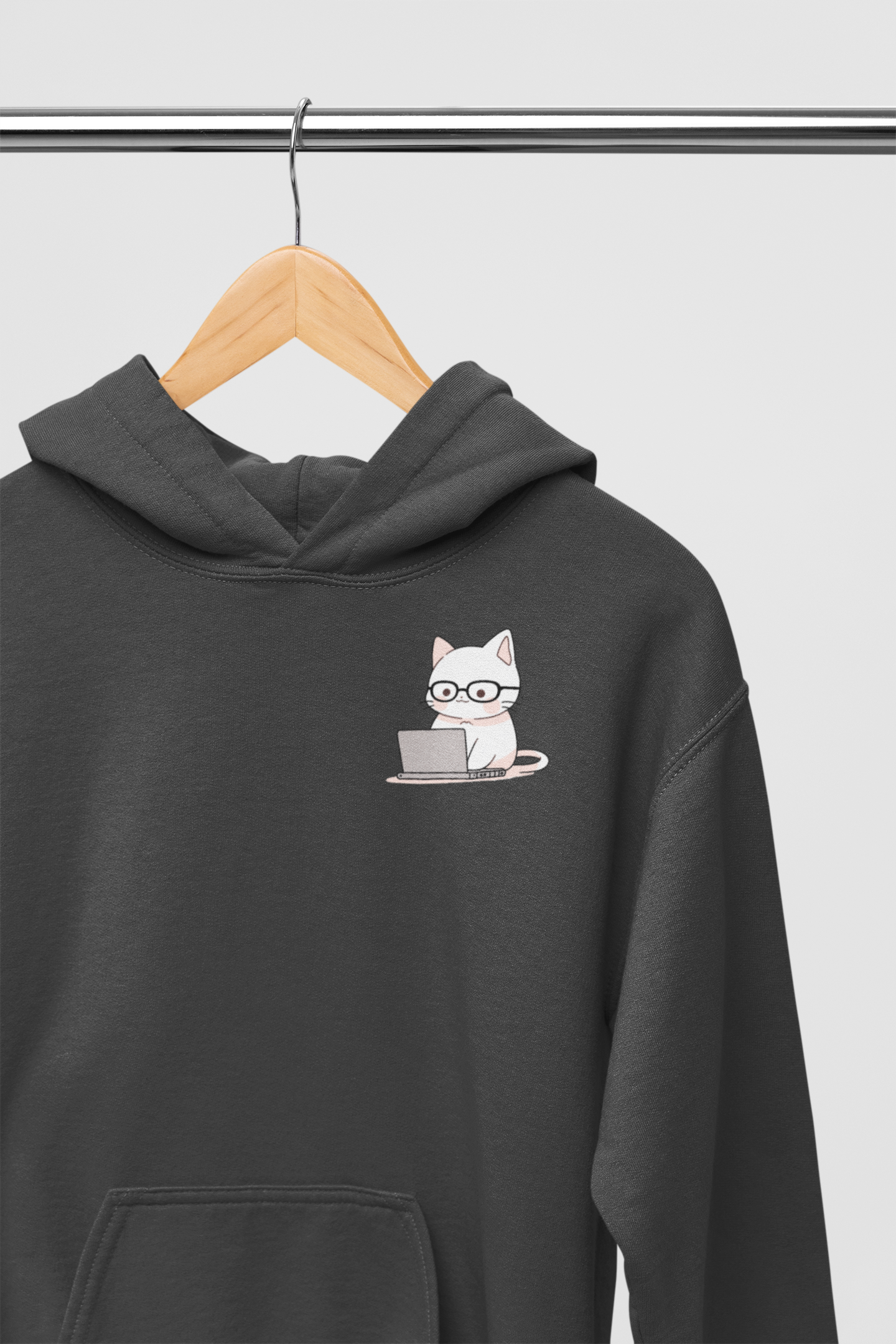 Nerd-Mode Engaged: The Geeky Cat Hoodie