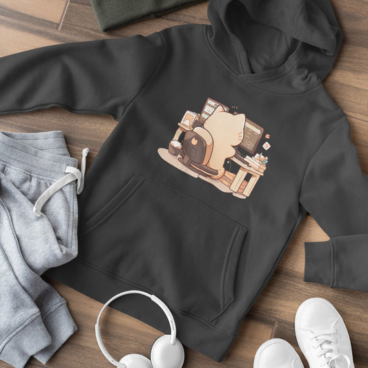 Tech-Savvy Cat Hoodie