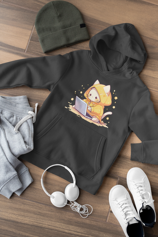 Kawaii Kitty Coder Hoodie