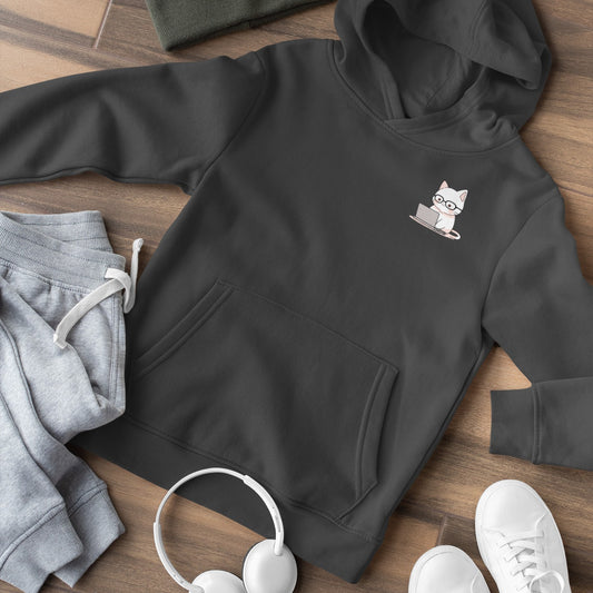 Nerd-Mode Engaged: The Geeky Cat Hoodie