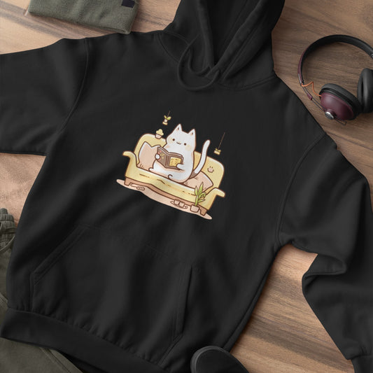 Bookworm Kitty Hoodie