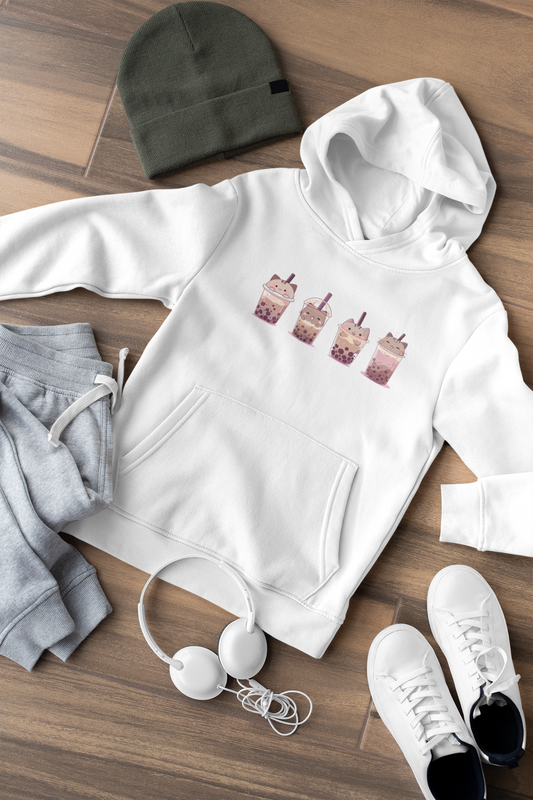 Boba Cat Party Hoodie